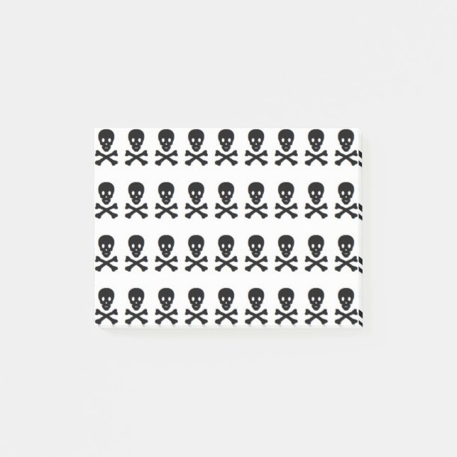 SKULL & CROSSBONES POST-IT NOTES (Front)