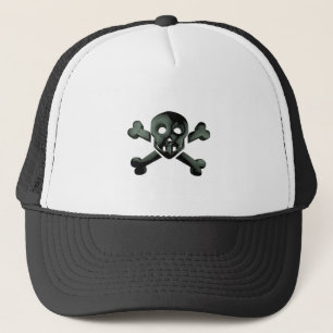 skull crossbones trucker hat