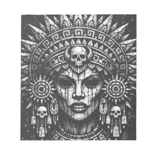 Skull‑Crowned Priestess — by BurnsInHell Notepad