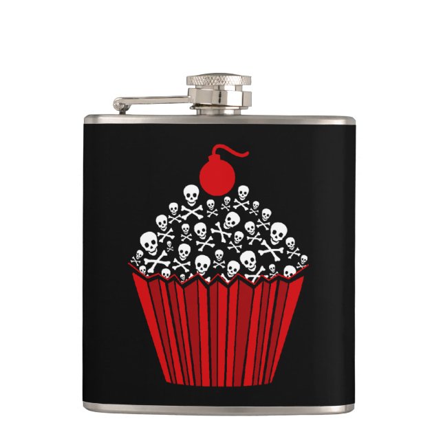 Skull Cupcake Flask (Front)