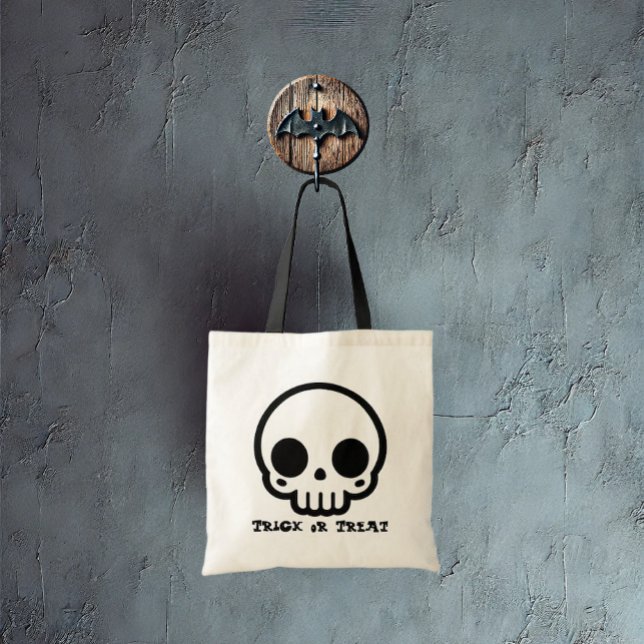 Skull - Customise Candy Tote (A spooky candy bag for your special child.)