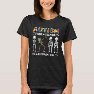 Skull Dance  Autism Awareness For Mom Dad Kids Aut T-Shirt
