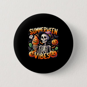 Skull Design - Great Halloween  6 Cm Round Badge