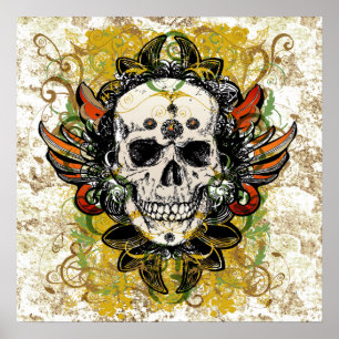Skull Design Poster