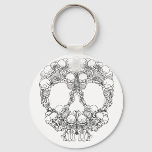 Skull Design - Pyramid of Skulls Key Ring