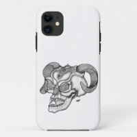 Skull Devil head Black and white Design