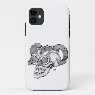 Skull Devil head Black and white Design iPhone 11 Case
