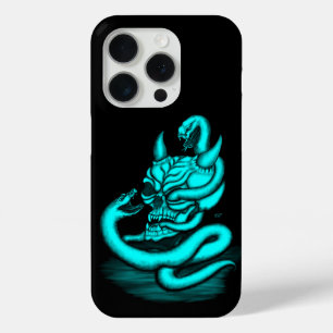 Skull - Devil Head with Snake iPhone 15 Pro Case