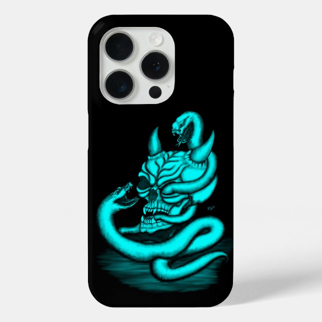 Skull - Devil Head with Snake Case-Mate iPhone Case (Back)