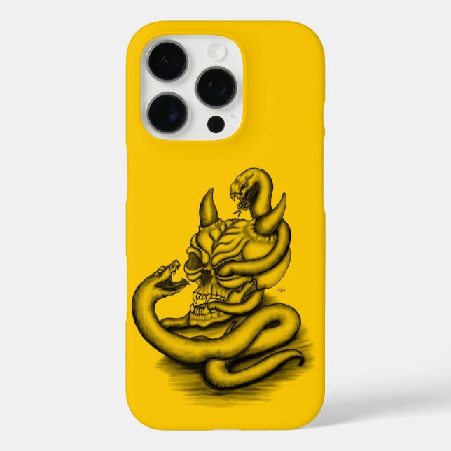 Skull - Devil Head with Snake Case-Mate iPhone Case (Back)