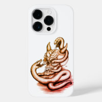 Skull - Devil Head with Snake