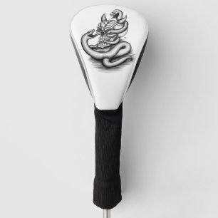 Skull - Devil Head with Snake Golf Head Cover