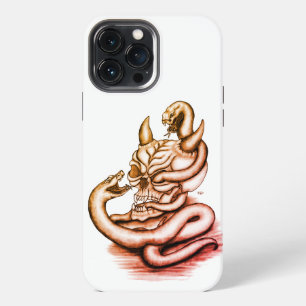 Skull - Devil Head with Snake iPhone 13 Pro Max Case