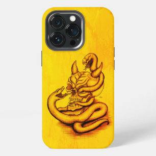 Skull - Devil Head with Snake iPhone 13 Pro Case