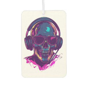 Skull DJ Vibes Car Air Freshener