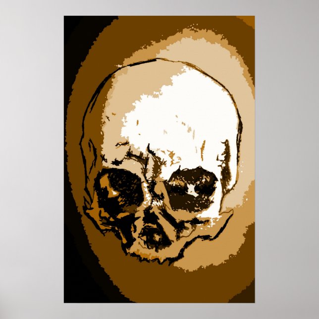 Skull Drawing Poster Print (Front)