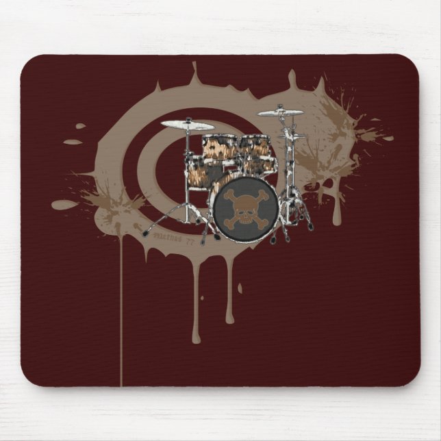 Skull Drums Mousepad (Front)