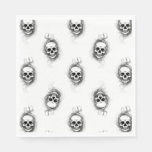 "Skull-Duggery" Napkin (Front)