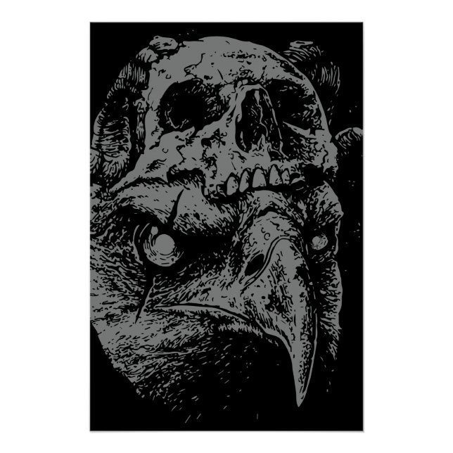 Skull Eagle Fusion Poster (Front)