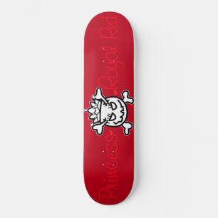 Skull Egg on Royal Red Skateboard