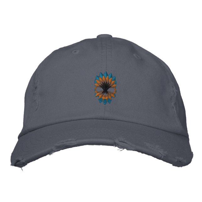 Skull Embroidered Hat (Front)