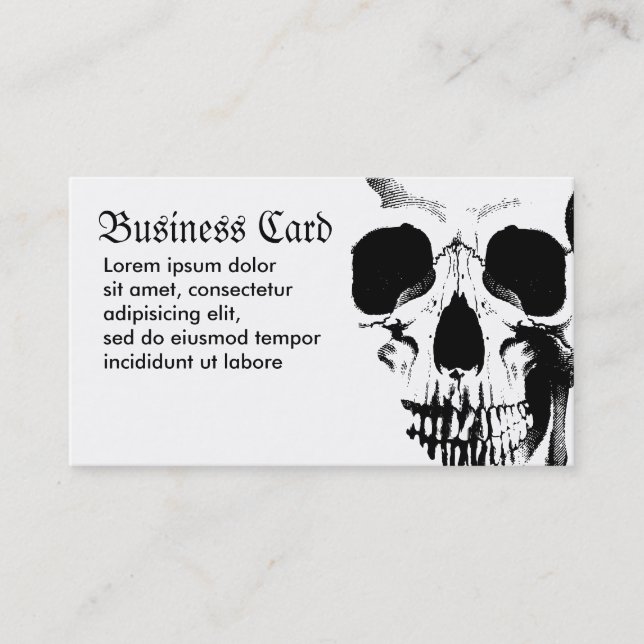 Skull Face Business Card (Front)