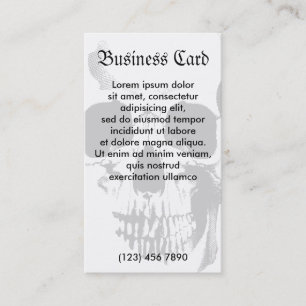 Skull Face Business Card