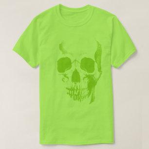 Skull Face Green T-Shirt