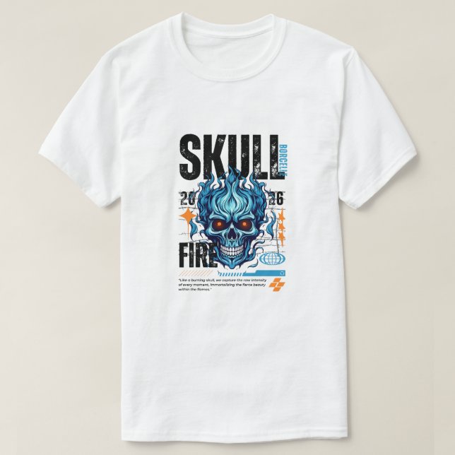 Skull fire T-Shirt (Design Front)
