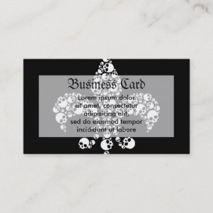 Skull Fleur De Lis Business Card