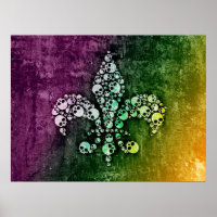 Skull Fleur De Lis