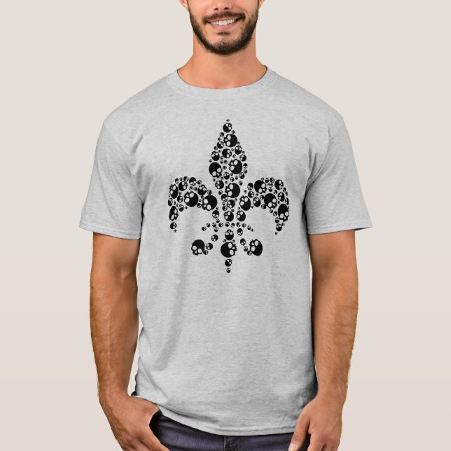 Skull Fleur De Lis T-Shirt (Front)
