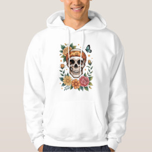 Skull Floral Halloween Spooky Hoodie
