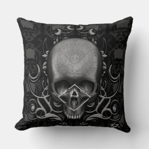 skull Floral pattern Cushion