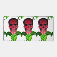 Skull Flower Science Fiction Theme Creepy Design