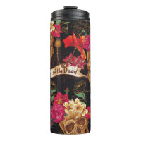 Skull Flowers Day Dead Background