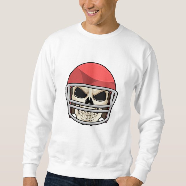 Skull Football Helmet Sweatshirt (Front)