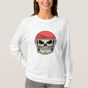 Skull Football Helmet T-Shirt