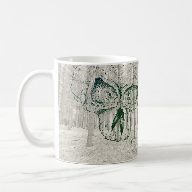 Skull & forest mug (Left)