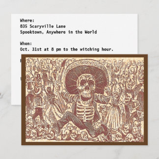 Skull from Oaxaca, La Calavera Oaxaqueña Invitation