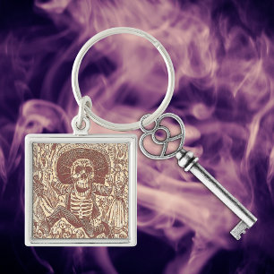 Skull from Oaxaca, La Calavera Oaxaqueña Key Ring