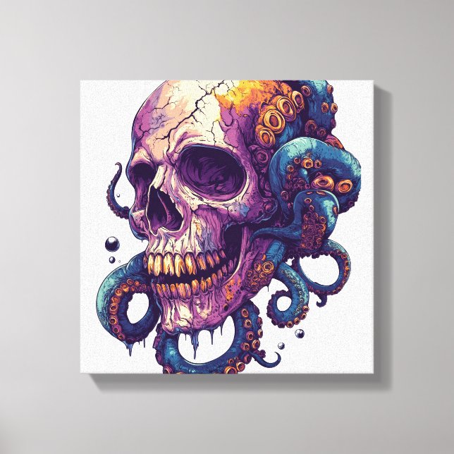 Skull from the Depths Canvas Print (Front)