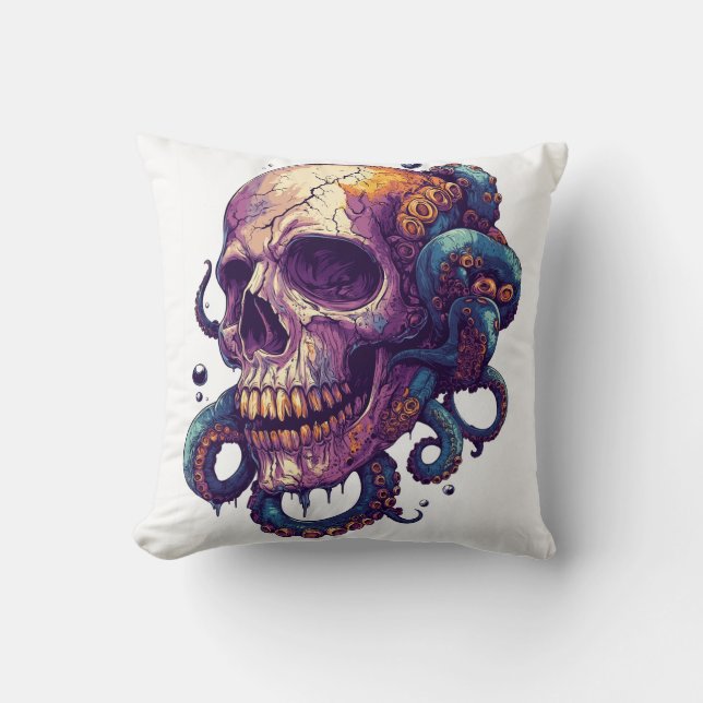 Skull from the Depths Cushion (Front)