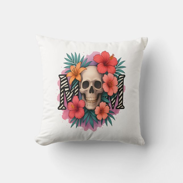 Skull Funny Mother Cushion (Front)