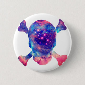 Skull Galaxy 6 Cm Round Badge