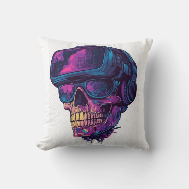 Skull Gamer Mode Cushion (Front)