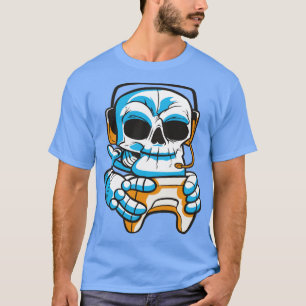 Skull gamer with joystick T-Shirt