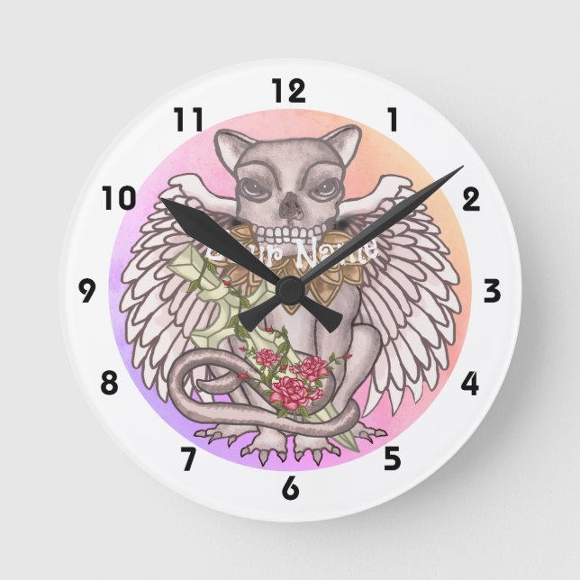 Skull Gargoyle clock (Front)