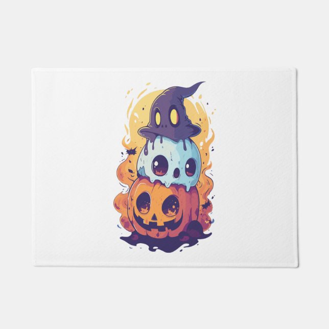 skull, ghost friends doormat (Front)