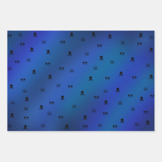 Skull gift paper set